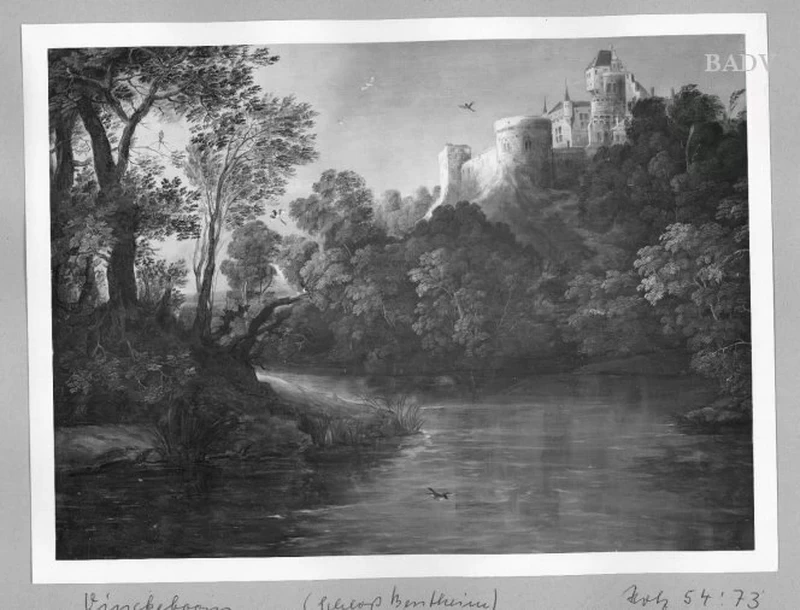 Paesaggio fluviale con castello - Führermuseum